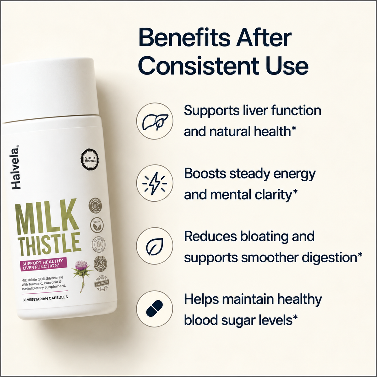 Halvela I Milk Thistle Liver Support