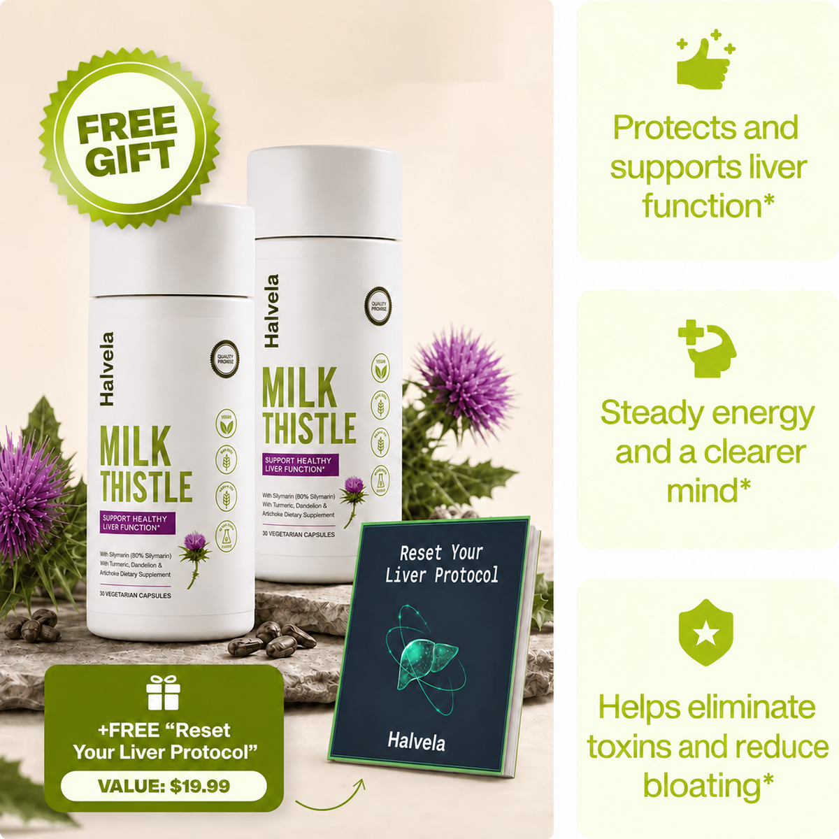 Halvela Milk Thistle Support